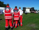 Sanitätsdienst im Stadion